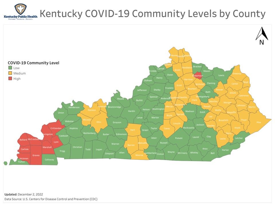 Kentucky Department of Public Health COVID December 2